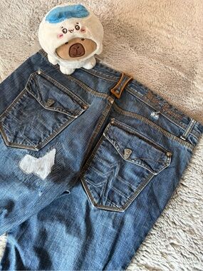 BLPP Blac Label Premium Denim Goods Embroidered FEAR LOVE Bootcut Jeans Size 38